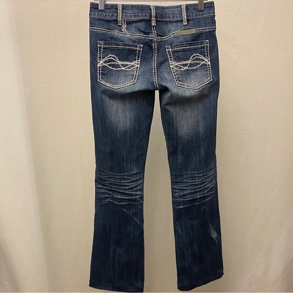 Cowgirl Tuff 3 (26) Dallas Jeans Boot Cut Low Rise Release Hem Western Stretch - Picture 12 of 12